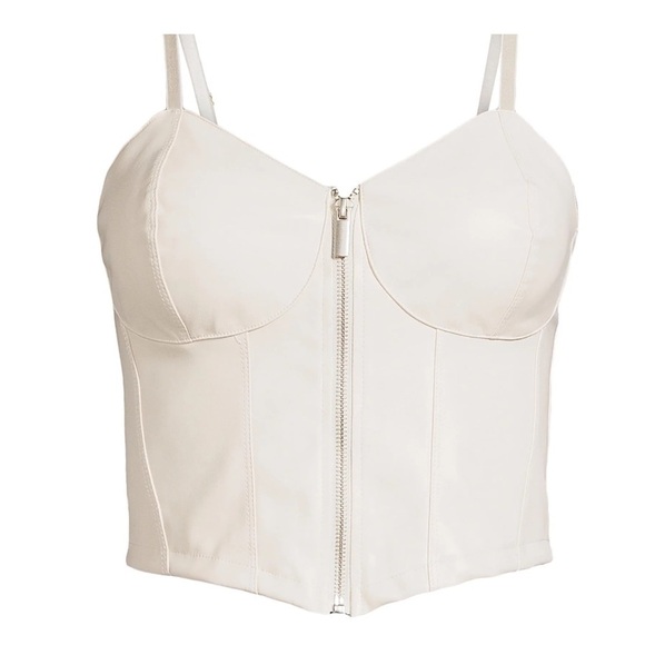 Women's Faux
Leather Zip-Front Top​​​​​ - Picture 5 of 5